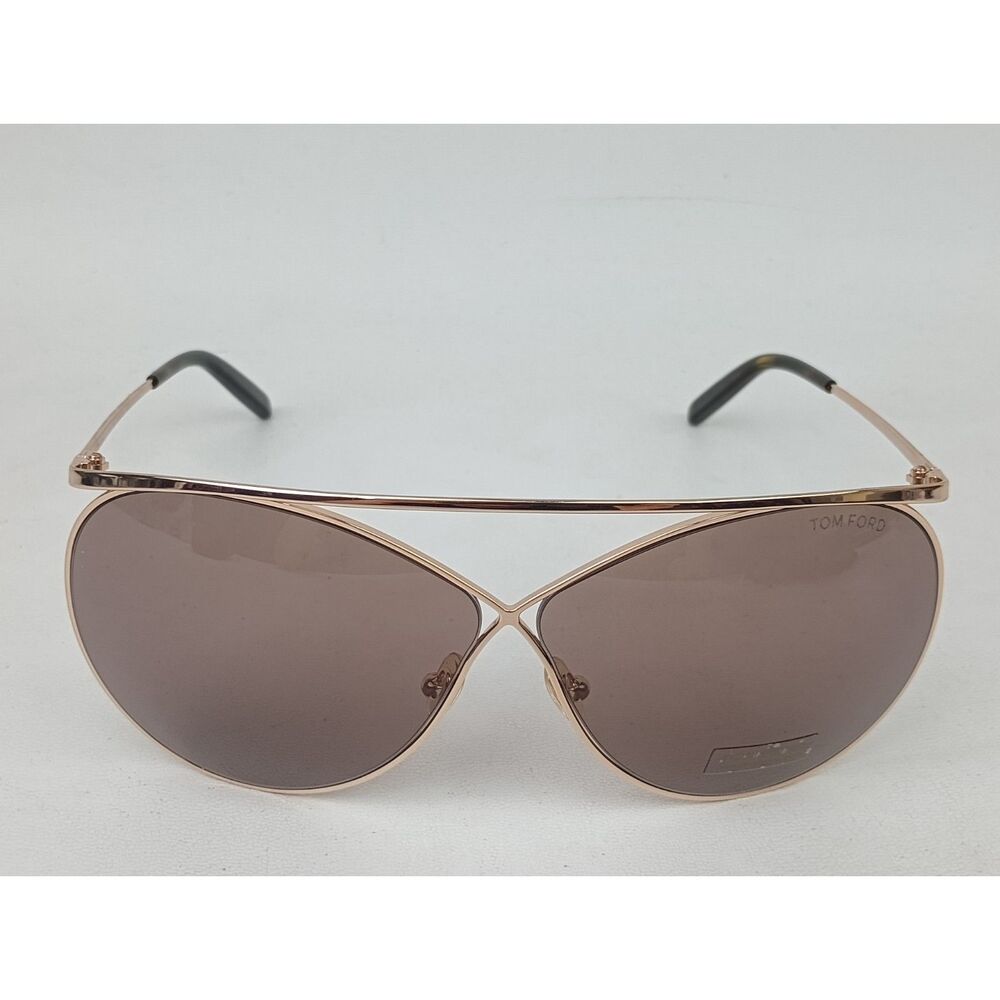 Tom Ford Stevie TF761 28Y Women's Oversized Butterfly Sunglasses Criss Cross